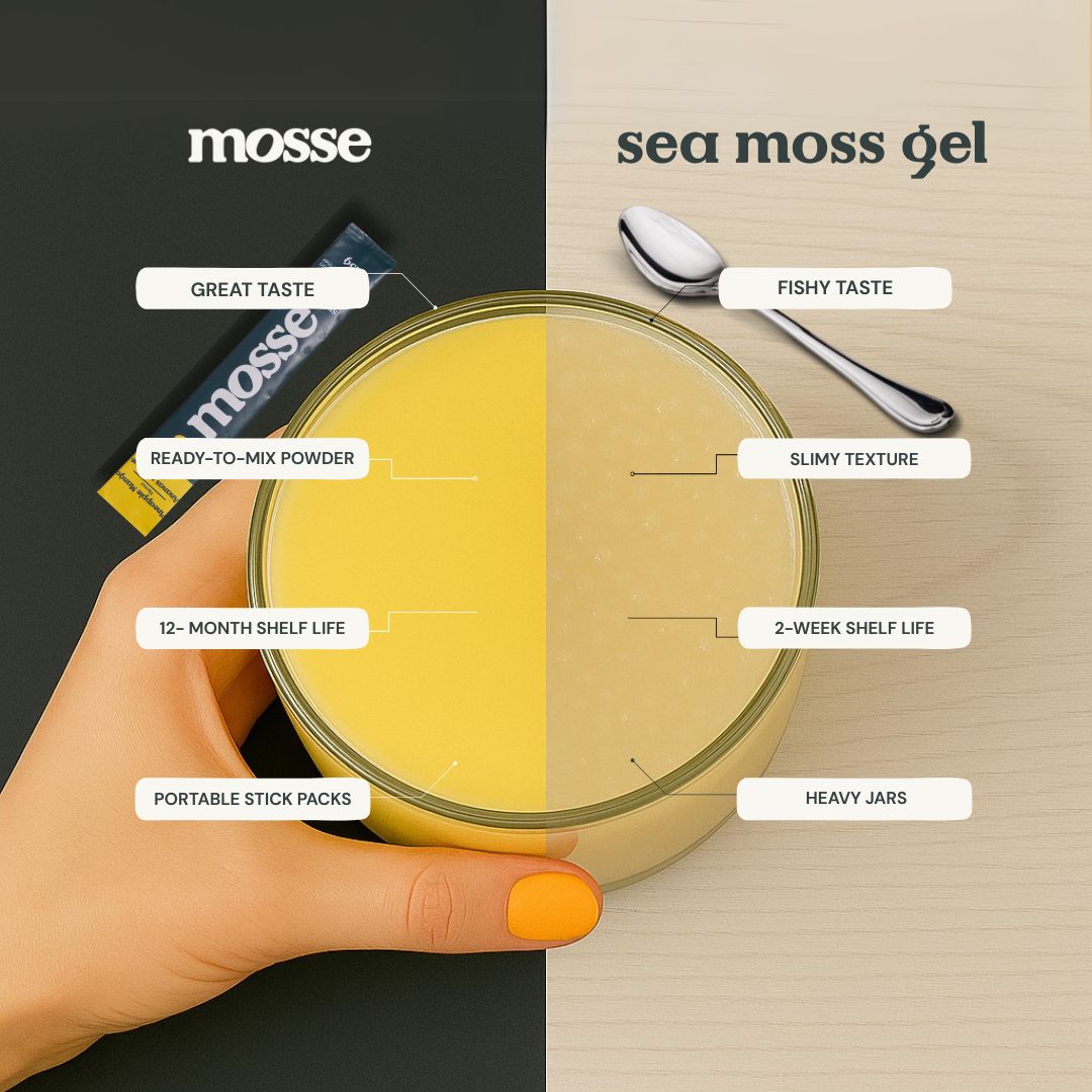 mosse compared to sea moss gel